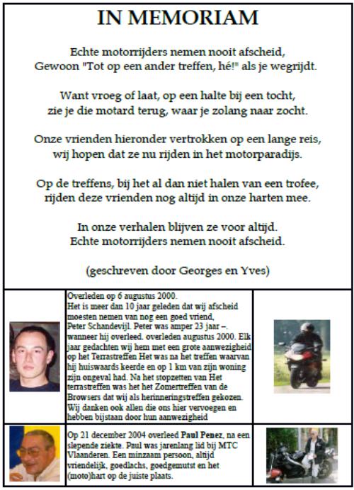 In Memoriam MTC Vlaanderen